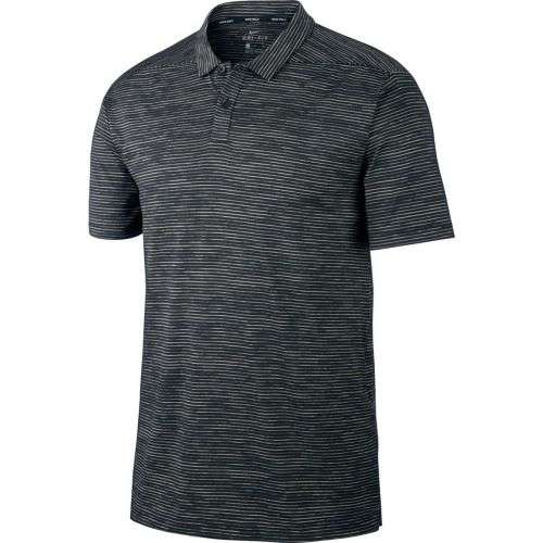Nike Men's Golf Tiger Woods Dry Stripe Polo Shirt 932196 010 Size Large