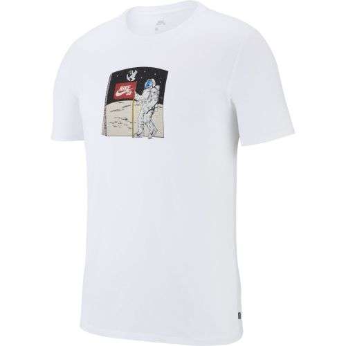 NIKE Men's Skateboarding Fake Moon Landing Astronaut SB White CI7609 100 Size Large