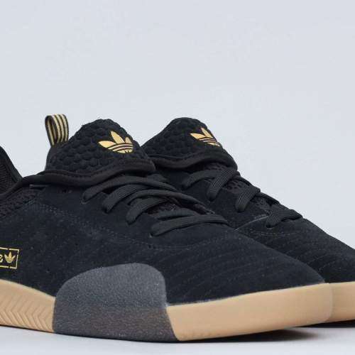 Original Men's adidas 3ST.003 Core Black / Gold Metallic DB3163 Size UK 8 (SA 8)