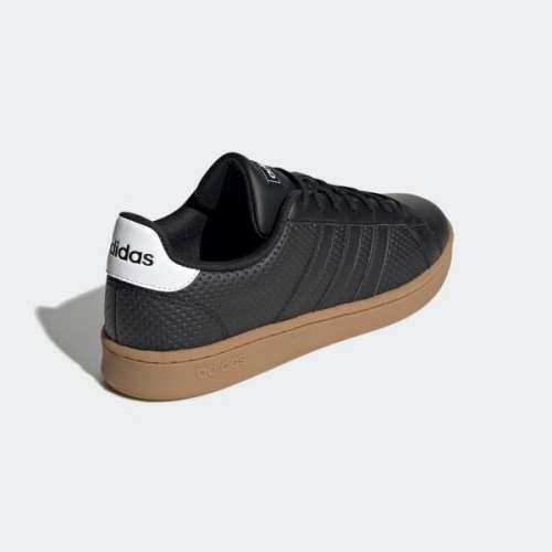 Original Mens adidas Grand Court  Core Black / Cloud White EE7885 Size UK 8 (SA 8)