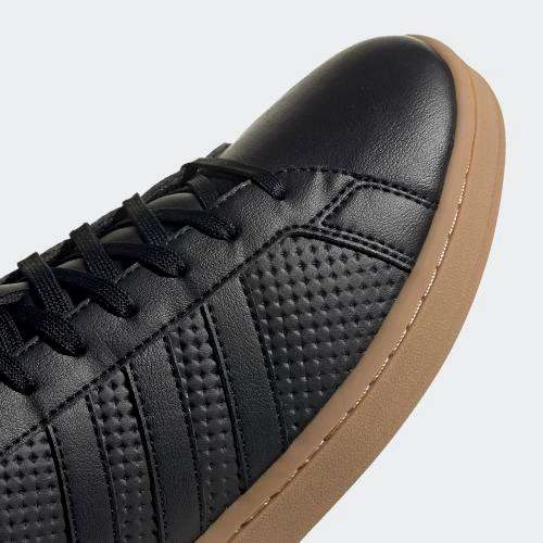 Original Mens adidas Grand Court  Core Black / Cloud White EE7885 Size UK 8 (SA 8)