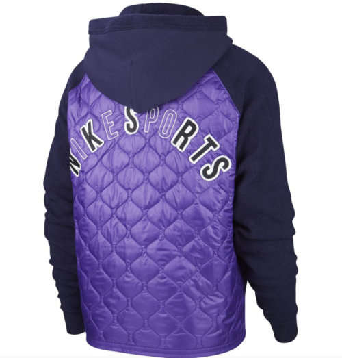 Nike Men's SPORTSWEAR NSW FLEECE PULLOVER HOODIE Blue/ Purple BV4601 498 Size Large