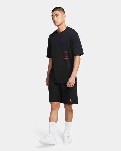 Nike Jordan Men's 23 Engineered Short Sleeve Crew Tee Black CN3103 010 Size Extra Large