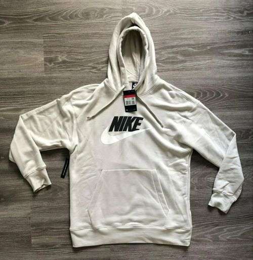 Nike Men's Hoodie Sportswear Heritage Silver Grey CN8752 072 Size Extra Large