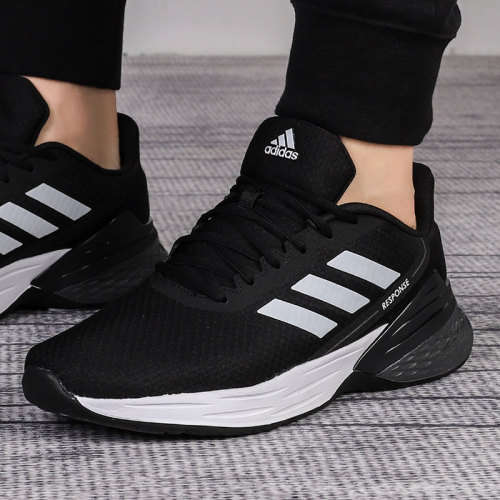 adidas Men's RESPONSE SR Core Black / Cloud White/ Grey Six FX3625 Size UK 8 (SA 8)