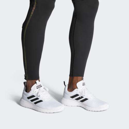 adidas Men's Lite Racer Cloudfoam White/ Black CG4952 Size UK 8 (SA 8)