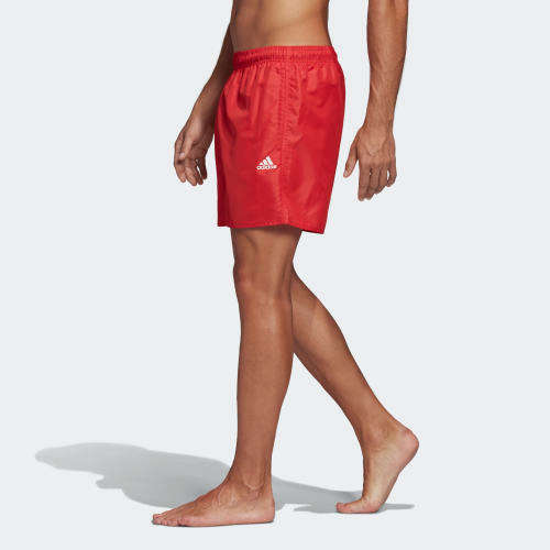 adidas CLX SOLID SWIM SHORTS Glory Red FJ3380 Size Large