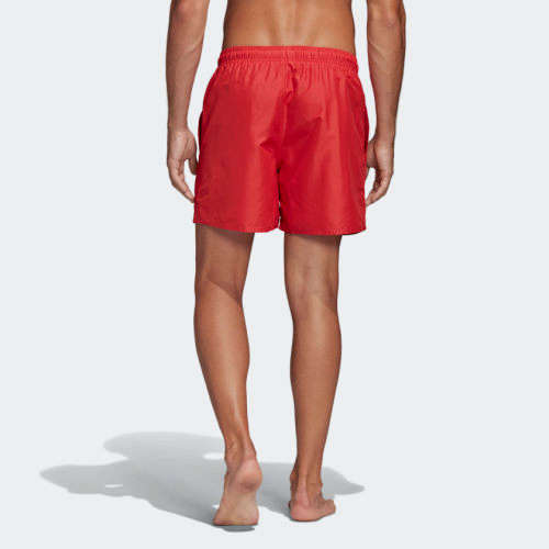 adidas CLX SOLID SWIM SHORTS Glory Red FJ3380 Size Large