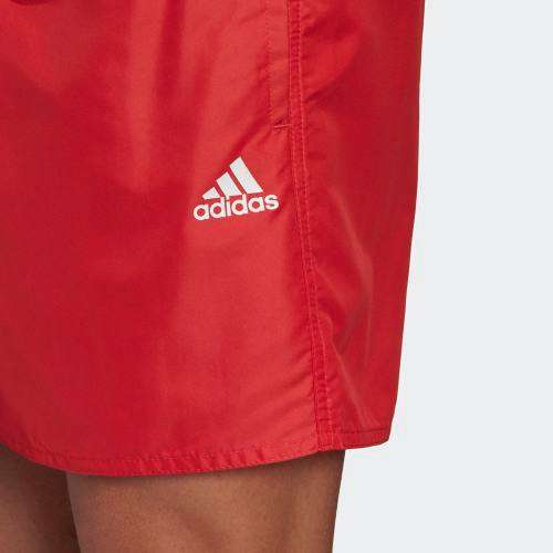 adidas CLX SOLID SWIM SHORTS Glory Red FJ3380 Size Large