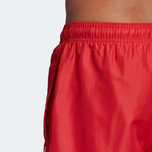 adidas CLX SOLID SWIM SHORTS Glory Red FJ3380 Size Large