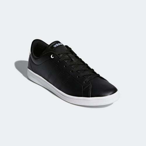 adidas Women's ADVANTAGE CLEAN QT Core Black / Cloud White DB1370 Size UK 5 (SA 5)