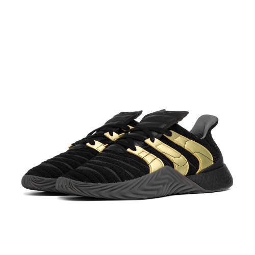 adidas Men's SOBAKOV BOOST Core Black / Gold Metallic / Carbon D98155 Size UK 11 (SA 11)