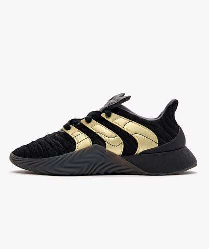 adidas Men's SOBAKOV BOOST Core Black / Gold Metallic / Carbon D98155 Size UK 11 (SA 11)