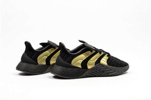 adidas Men's SOBAKOV BOOST Core Black / Gold Metallic / Carbon D98155 Size UK 11 (SA 11)