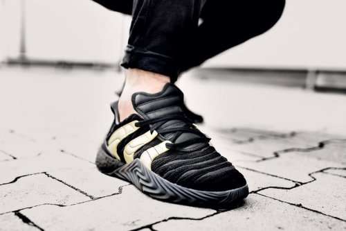 adidas Men's SOBAKOV BOOST Core Black / Gold Metallic / Carbon D98155 Size UK 11 (SA 11)