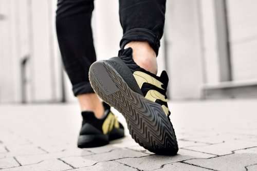 adidas Men's SOBAKOV BOOST Core Black / Gold Metallic / Carbon D98155 Size UK 11 (SA 11)