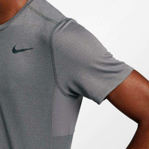 NIKE RUNNING MILER TECH SHIRT GUNSMOKE/ATMOSPHERE GREY CD8297 056 Size Large