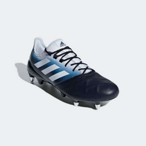 adidas Men's KAKARI LIGHT SOFT GROUND BOOTS LEGEND INK/ SHOCK CYAN BB7982 Size UK 10 (SA 10)