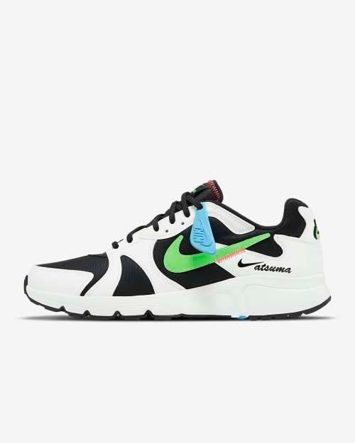 Nike Men's ATSUMA Black/ Summit White/ Flash Crimson/ Green Strike CD5461 009 Size UK 10 (SA 10)
