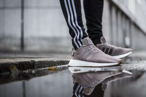 adidas Men's NMD_R2  Light Brown/ White CQ2399 Size UK 11.5 (SA 11.5)