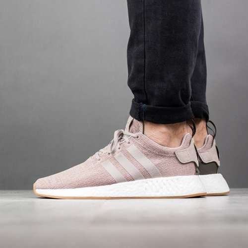 adidas Men's NMD_R2  Light Brown/ White CQ2399 Size UK 11.5 (SA 11.5)