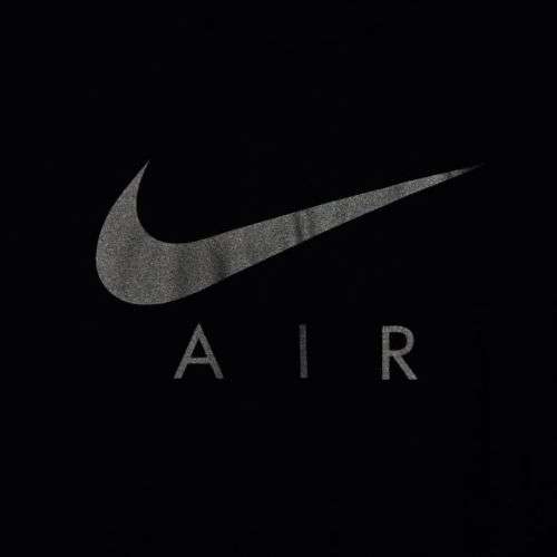 NIKE Men's Swoosh Air Metallic Graphic Tee 100% Cotton Blue/Silver BV0626 451 Size Large