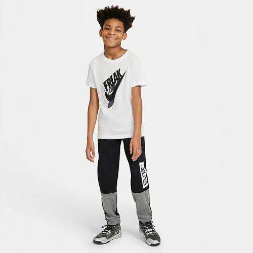 Nike Boy's DRI-FIT GIANNIS FREAK TEE SHIRT White CZ1693 100 Size Large