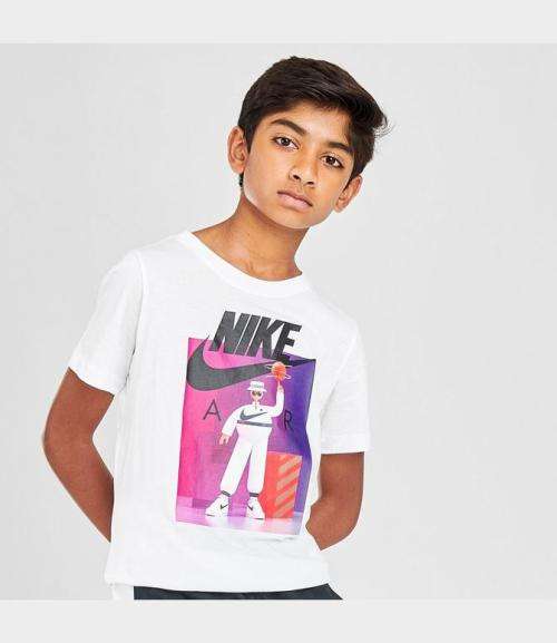 Nike Air Boy's TEE SHIRT White CZ1829 100 Size Extra Large