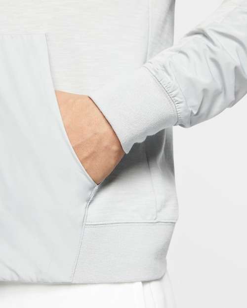 Nike Men's Full Zip Summer Hoodie Grey CI9584 077 Size Medium