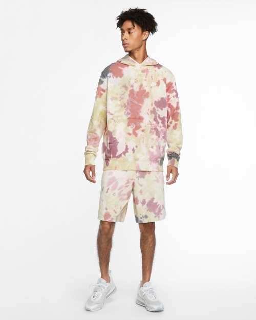 Nike Men's Sportswear Tie Dye Pullover Hoodie CU4345 638 Size XL