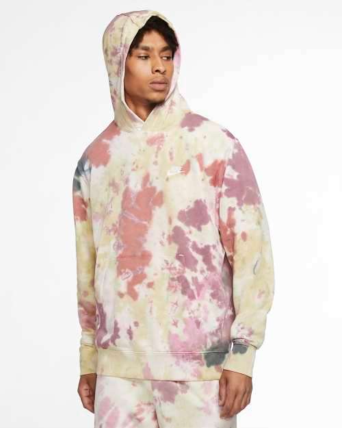 Nike Men's Sportswear Tie Dye Pullover Hoodie CU4345 638 Size XL