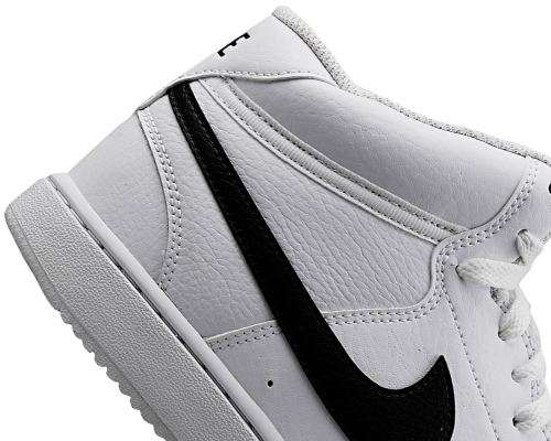 Nike Men's Court Vision Mid Summit White/ Black CD5466 101 Size UK 9 (SA 9)