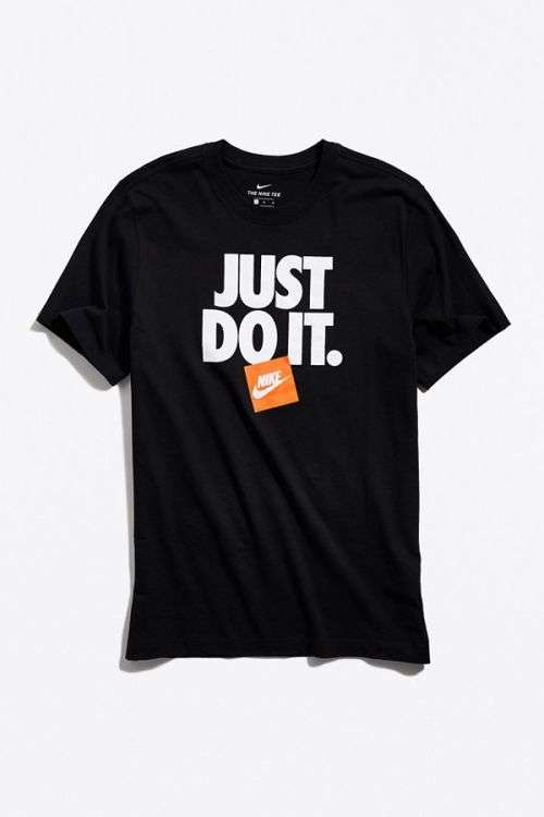 NIKE Men's Sportswear NIKE JUST DO IT TEE Black BV7662 010 Size XXL