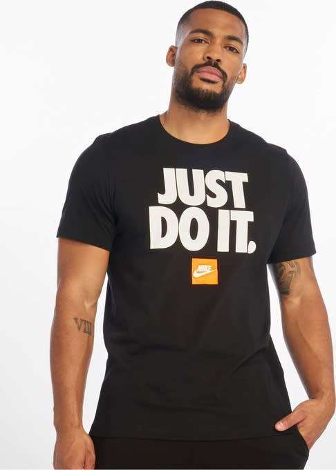 NIKE Men's Sportswear NIKE JUST DO IT TEE Black BV7662 010 Size XXL