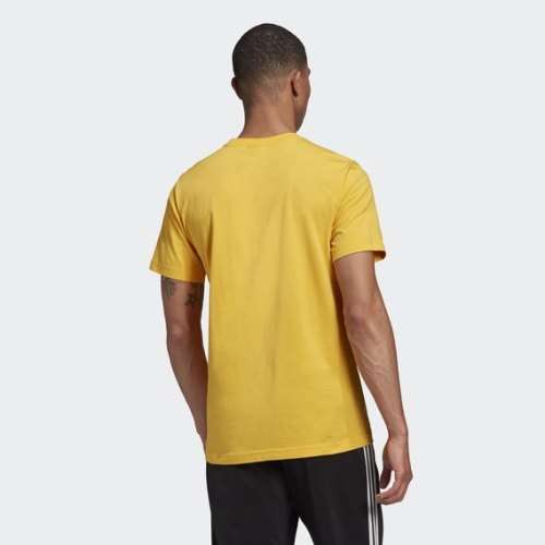 adidas Men's TREFOIL TEE Active Yellow EW3171 Size XL