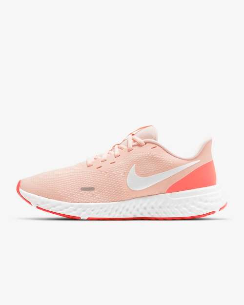Nike Women's Revolution 5 Platinum Tint / Pink Blast BQ3207 602 Size UK 4 (SA 4)