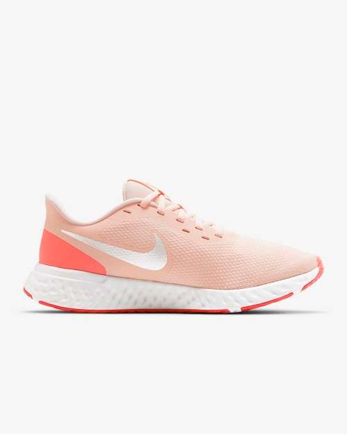 Nike Women's Revolution 5 Platinum Tint / Pink Blast BQ3207 602 Size UK 4 (SA 4)