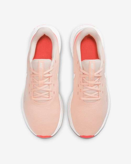 Nike Women's Revolution 5 Platinum Tint / Pink Blast BQ3207 602 Size UK 4 (SA 4)