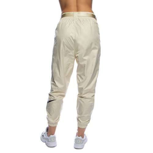Nike Women's Sportswear Woven Swoosh Pants Fossil/ Black CJ3776 238 Size Medium