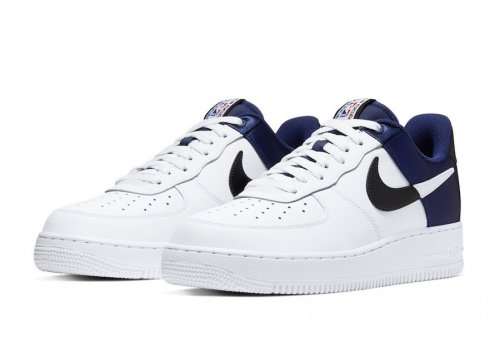 Nike Air Force 1 NBA Midnight Navy Satin BQ4420 400 Size UK 10 (SA 10)