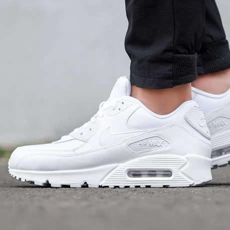 NIKE Men's Air Max 90 Essential White/White 537384 111 Size UK 11 (SA 11)