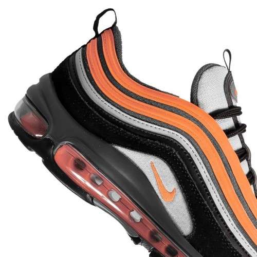 Nike Women's Air Max 97 (USED) Wolf Grey/ Total Orange/ Black 921522-013 Size UK 6 (SA 6)