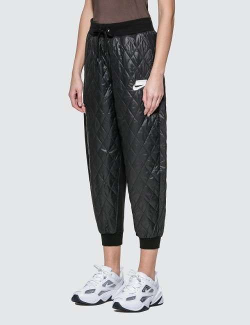 Nike Women's Sportswear Nike Sport Pack Quilted Trousers Black CJ6256 010 Size Medium