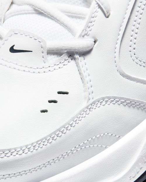 Nike Men's Air MONARCH IV White/ Metallic Silver 415445 102 Size UK 10 (SA 10)