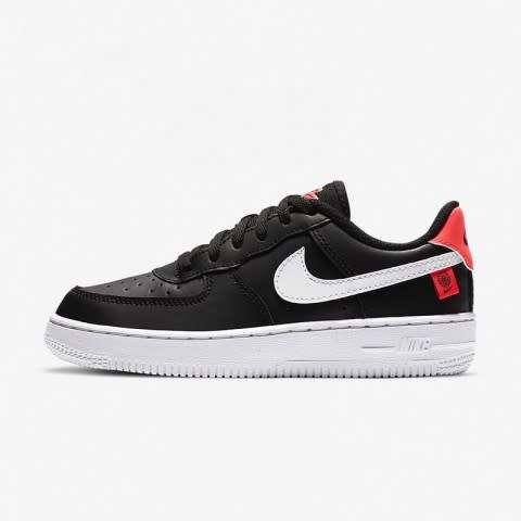 Nike Force 1 KIDS World Wide Unisex PS White/Black CN8539 001 Size UK 1 (SA 1)