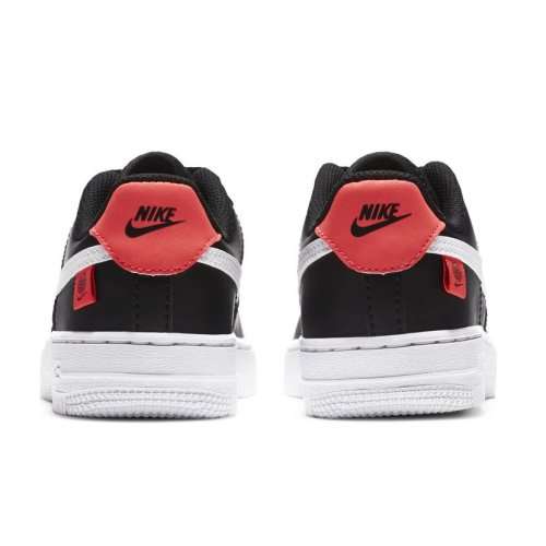 Nike Force 1 KIDS World Wide Unisex PS White/Black CN8539 001 Size UK 1 (SA 1)