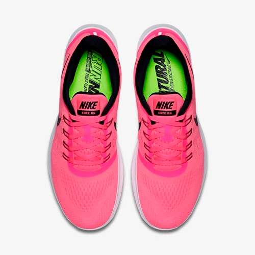 Nike Women's FREE RN RACER Pink Blast/ Black Fire-Pink 831509 600 Size UK 5 (SA 5)