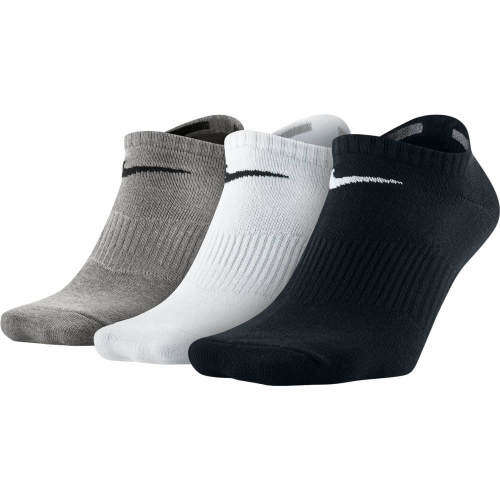 NIKE Unisex Colors 3 PACK Lightweight No Show Socks (3 Pairs) SX4705 901 Size UK 11-14.5