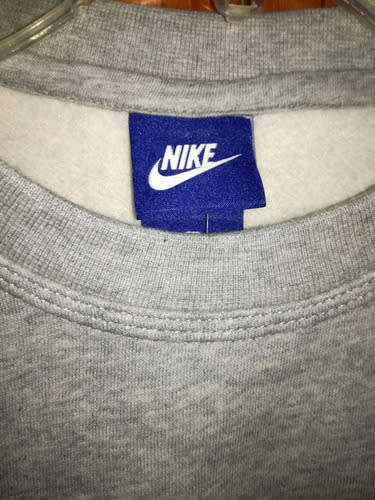 NIKE Men's Sportswear Crew Neck Warm Sweater Fleece Grey 839667 063 Size Medium