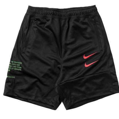 Nike Men's Sportswear Swoosh Shorts Black CU3911 011 Size Large